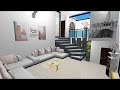 Home Design 3D - Modern Split level with  interior courtyard full house tour || 30*40 feet plot