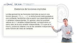 Matemáticas para la Empresa II - Qué son las funciones implícitas - Alfonso Rosa