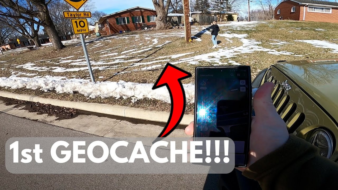 GEOCACHE!!! Our First Find! ("The Roundabout Nobody Asked For")