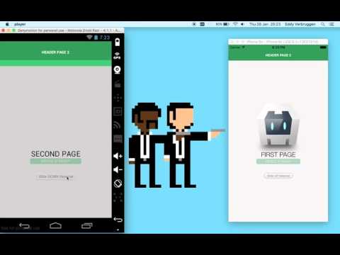 Cordova Native Transitions, Material effect for iOS and Android