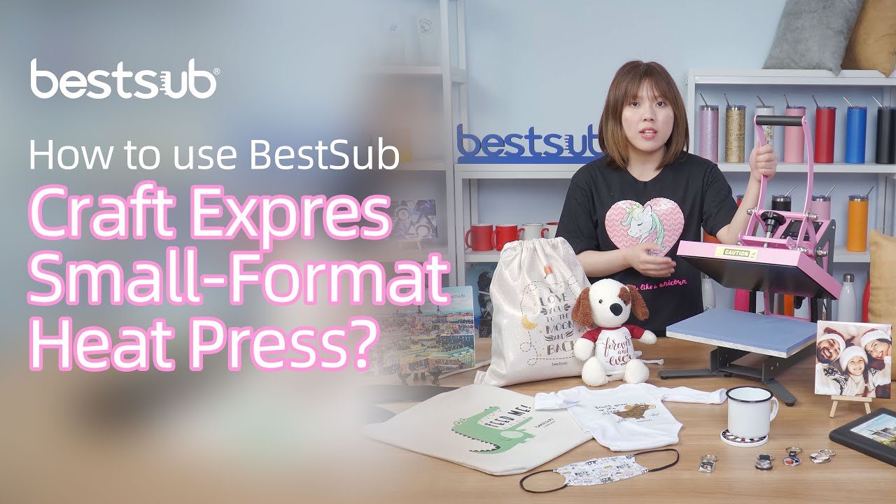 Craft Express Eco Mini Heat Press & 9'' x 9'' Portable Heat Press for Home  Craft Projects! - BestSub - Sublimation Blanks,Sublimation Mugs,Heat Press,LaserBox,Engraving  Blanks,UV&DTF Printing