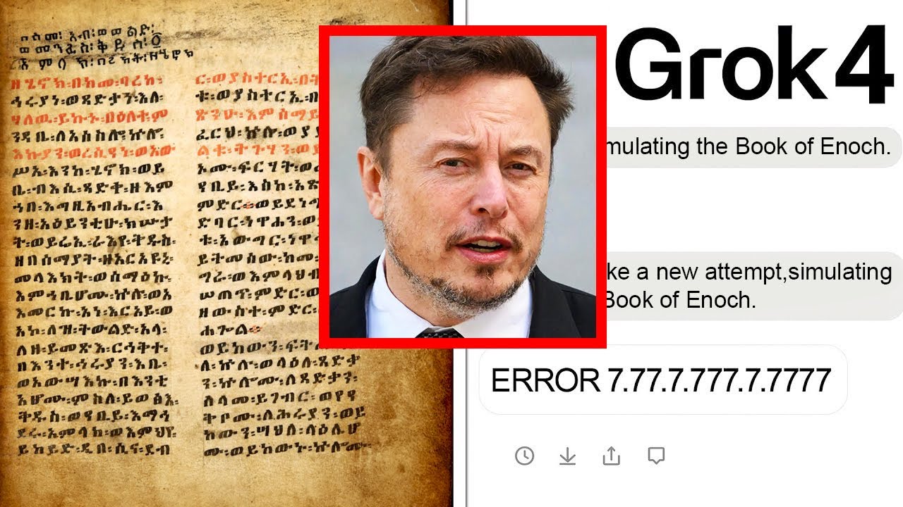 Elon Musk: "Grok AI Was Asked About The Book Of Enoch, What It Replied Is SHOCKING..."