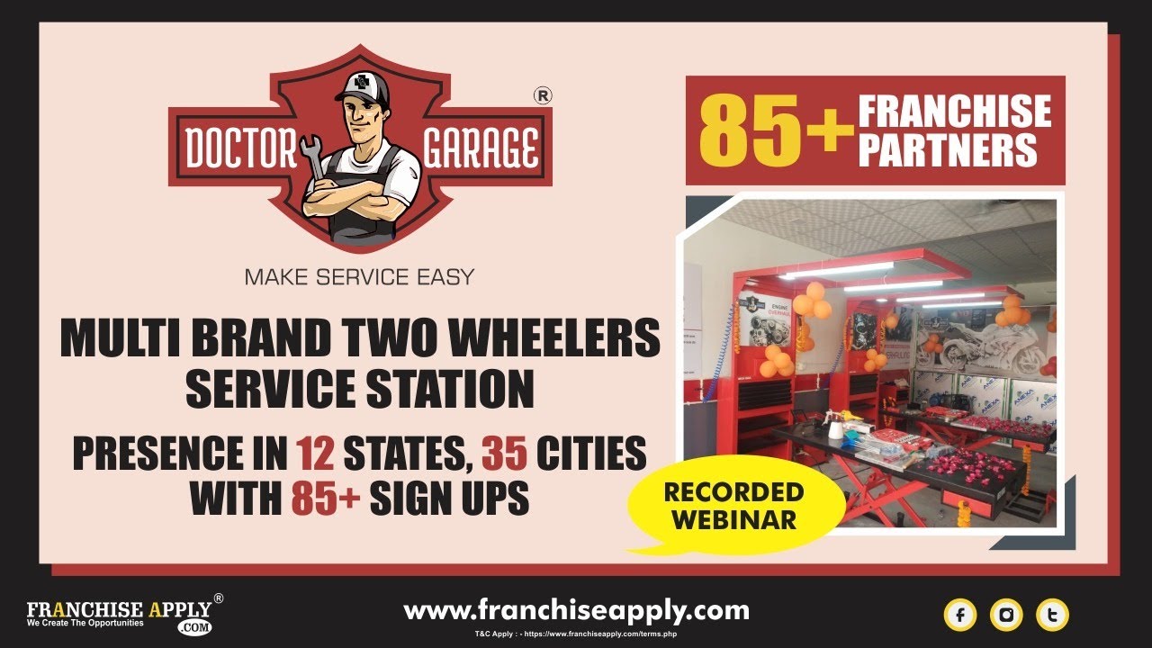 Garage Franchise in India | Doctor Garage | Best Automobile Franchise in India | Franchise in India