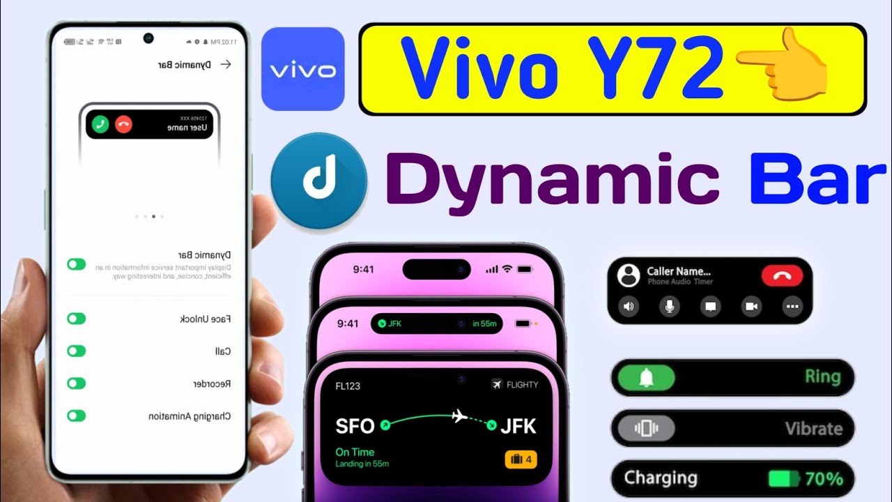 vivo y72 turn on dynamic bar setting | vivo y72 enable dynamic island setting | vivo y72