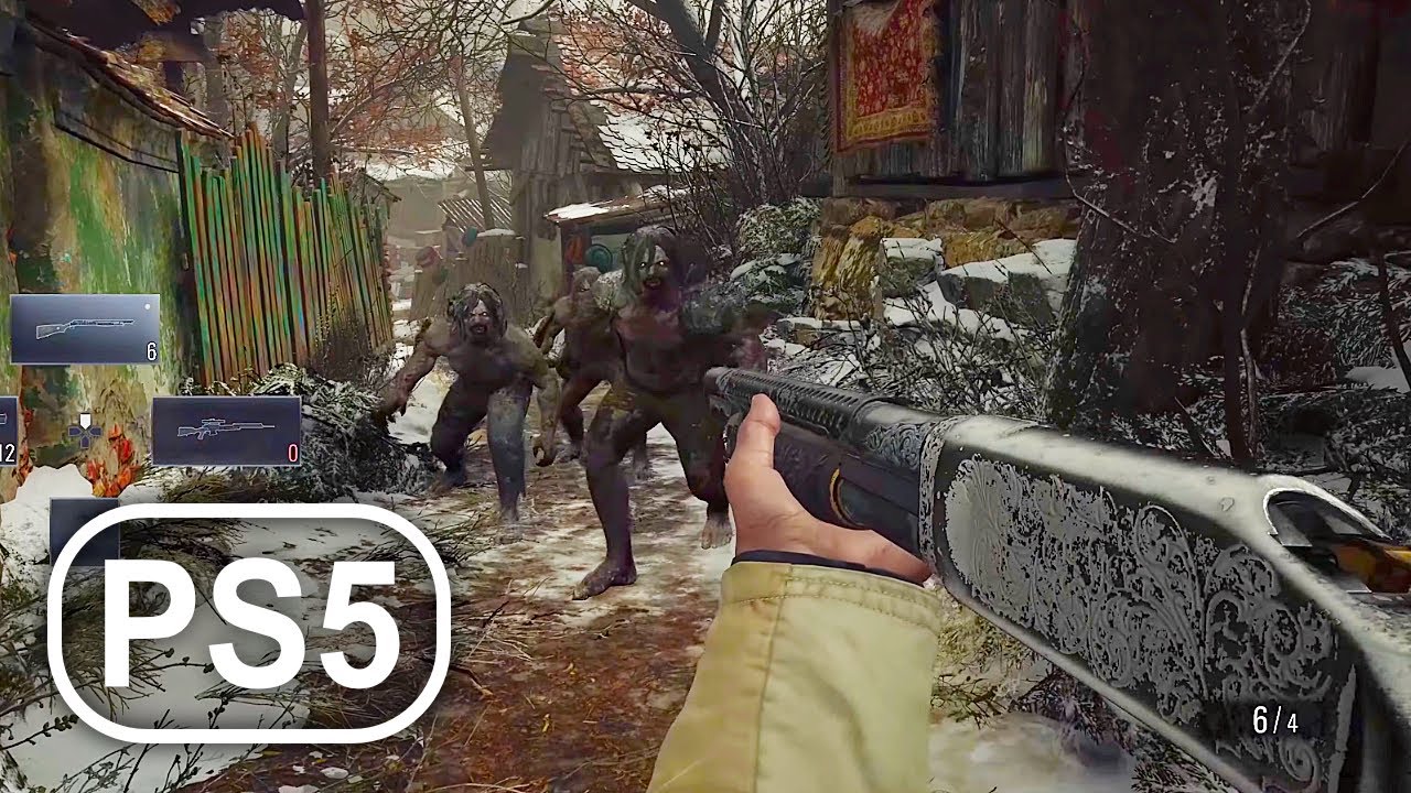 RESIDENT EVIL 8 PS5 Gameplay Demo 4K ULTRA HD Werewolves Zombies