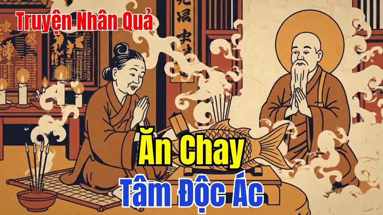 ĂN CHAY NIỆM PHẬT Nhưng TÂM ĐỘC ÁC – Câu Chuyện Nhân Quả Khiến Ai Nghe Cũng Rùng Mình