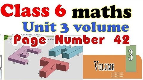 Class 6 Maths chapter 3 volume page number 42 #class6_maths_chapter3_volume_pagenumber42#std6_volum