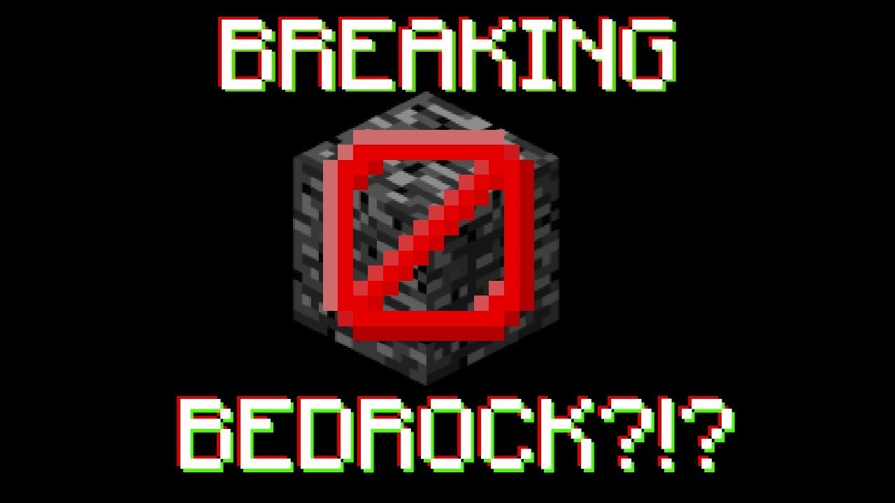 Breaking Bedrock in 1.13.1? - YouTube