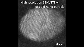 [Materials] Ultrahigh resolution SEM/STEM of gold nano particle
