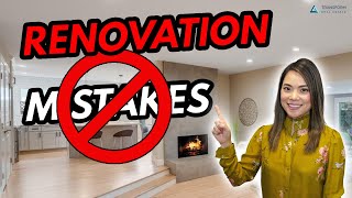 TOP Renovation Mistakes  Remodel Tips that will Increase Your Home Value
