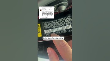 2 places to locate the paint color for your vehicle #painttouchup #rockchip  #detailingtips