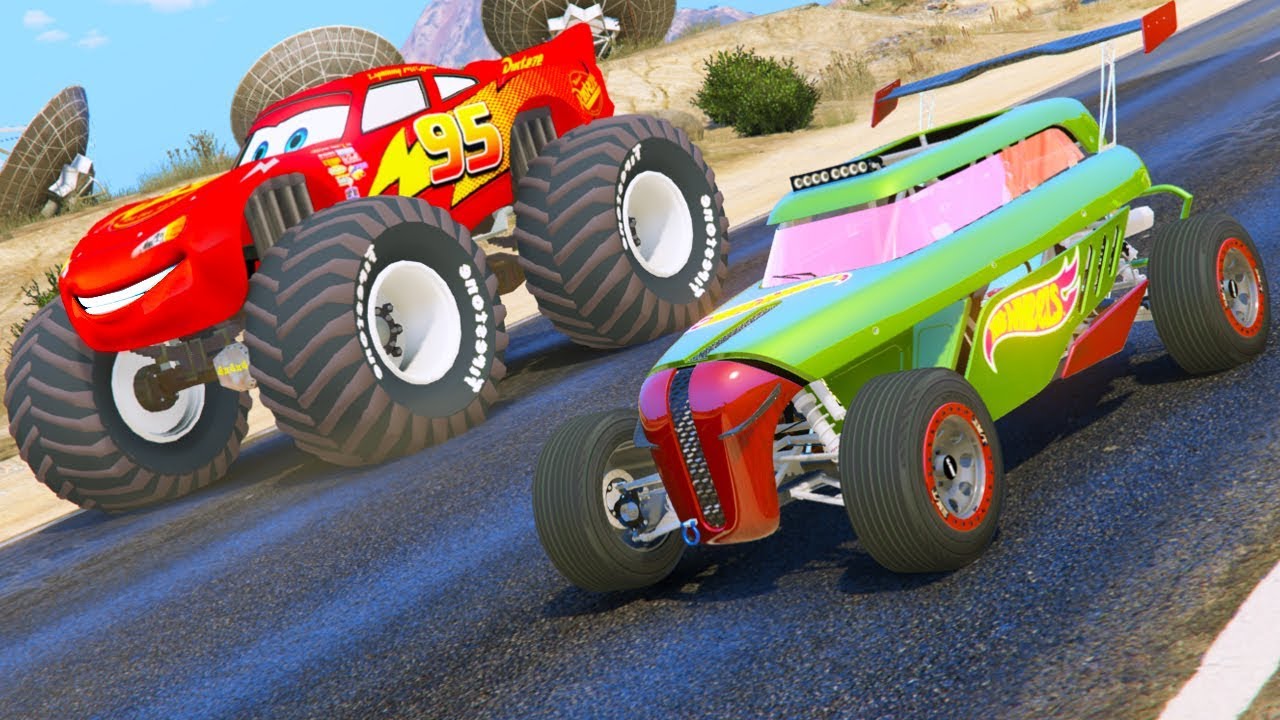 MCQUEEN VS HOT WHEELS / GTA 5 Mods