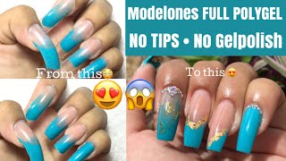 MODELONES Polygel w/ DUAL FORMS•| No Gelpolish |•| No TIPS|•|😍‼️😱