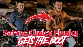 Satans Choice MC Flunky That Gave Up His Cut Gets The Boot from Potential Club