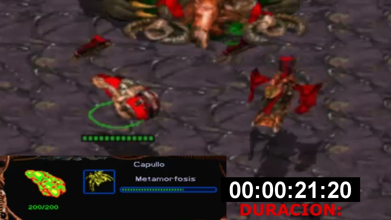 GUARDIAN DURACION ENTRENAR UNIDADES ZERG