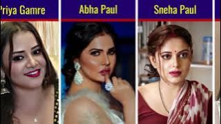 Web Series Actress Real Names And Photos in 2025