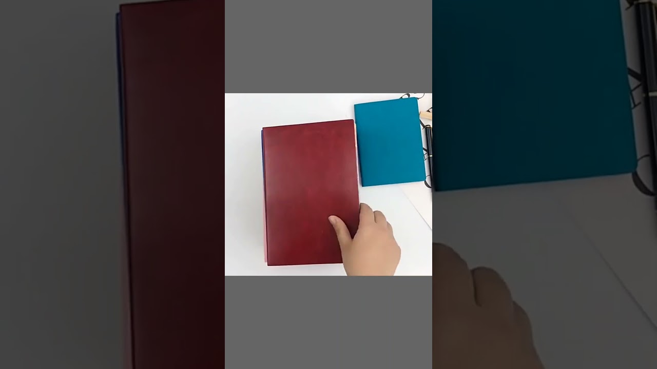 Customised Front Page and Back Page soft cover leather notebook custom journal with color edge