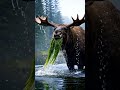 The Alpha Deer: Meet the American Moose 🫎 । wildlife । Animal । wild animals ।