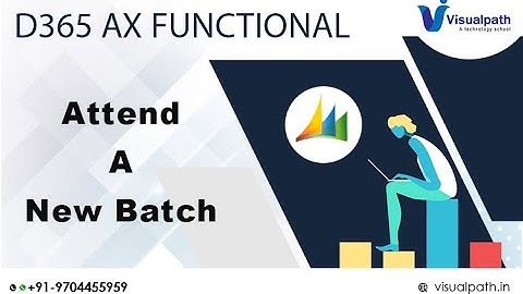 D 365 AX Technical Finance & Operations Recorded Demo Session By Visualpath