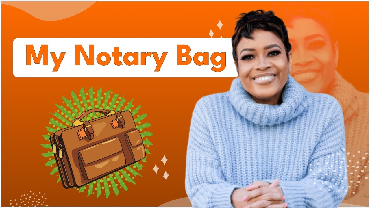 My Notary Bag The Items I Always Carry 2023 Solutions By TJ YouTube