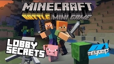 Minecraft PS4 Battle Mode LOBBY SECRET - How To Open Iron doors