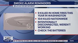 Smoke alarm reminders: 9 families in WA killed by house fires | FOX 13 Seattle