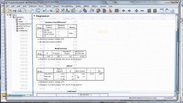 Multiple Regression in SPSS - R Square; P-Value; ANOVA F; Beta (Part 1 of 3)