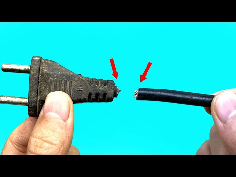 Very few people know how to fix a broken electrical plug! A great invention!