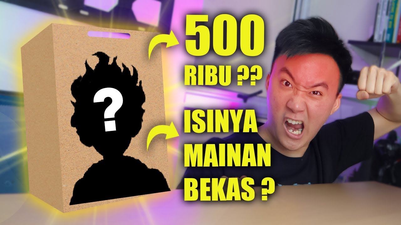500 RIBU ISINYA MAINAN BEKAS ?? REVIEW MYSTERY BOX ANIME HARGA 500.000 ??