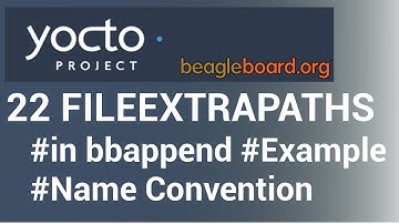 Yocto Tutorial - 22 FILESEXTRAPATHS in bbappend | Extending Resources Path