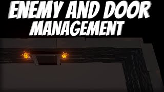 Unity - Enemy and Door management (for a game like the binding of isaac)
