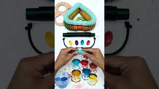 Creating ASMR Neon Crunchy POP Tube Sound diy #satisfying #relaxing #creative #popsounds #asmrvideos