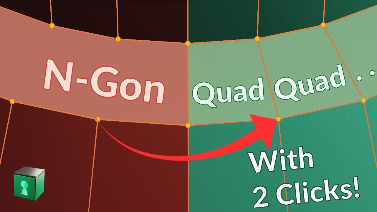 Blender Secrets - Turning N-gons from booleans into Quads