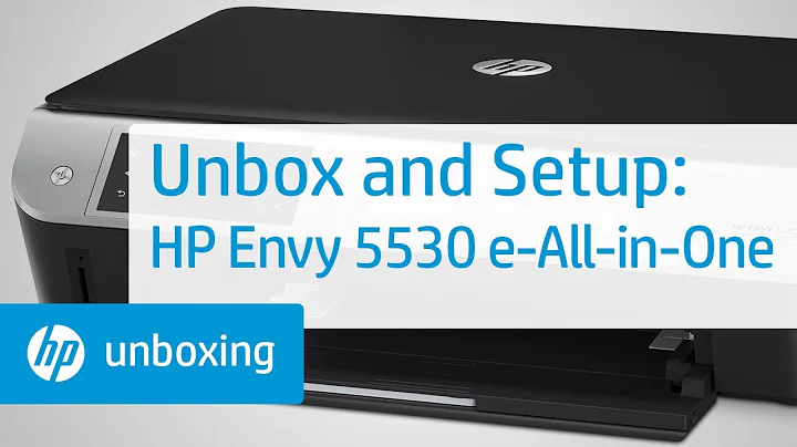 Unboxing and Setting Up the HP Envy 5530 e-All-in-One Printer | HP