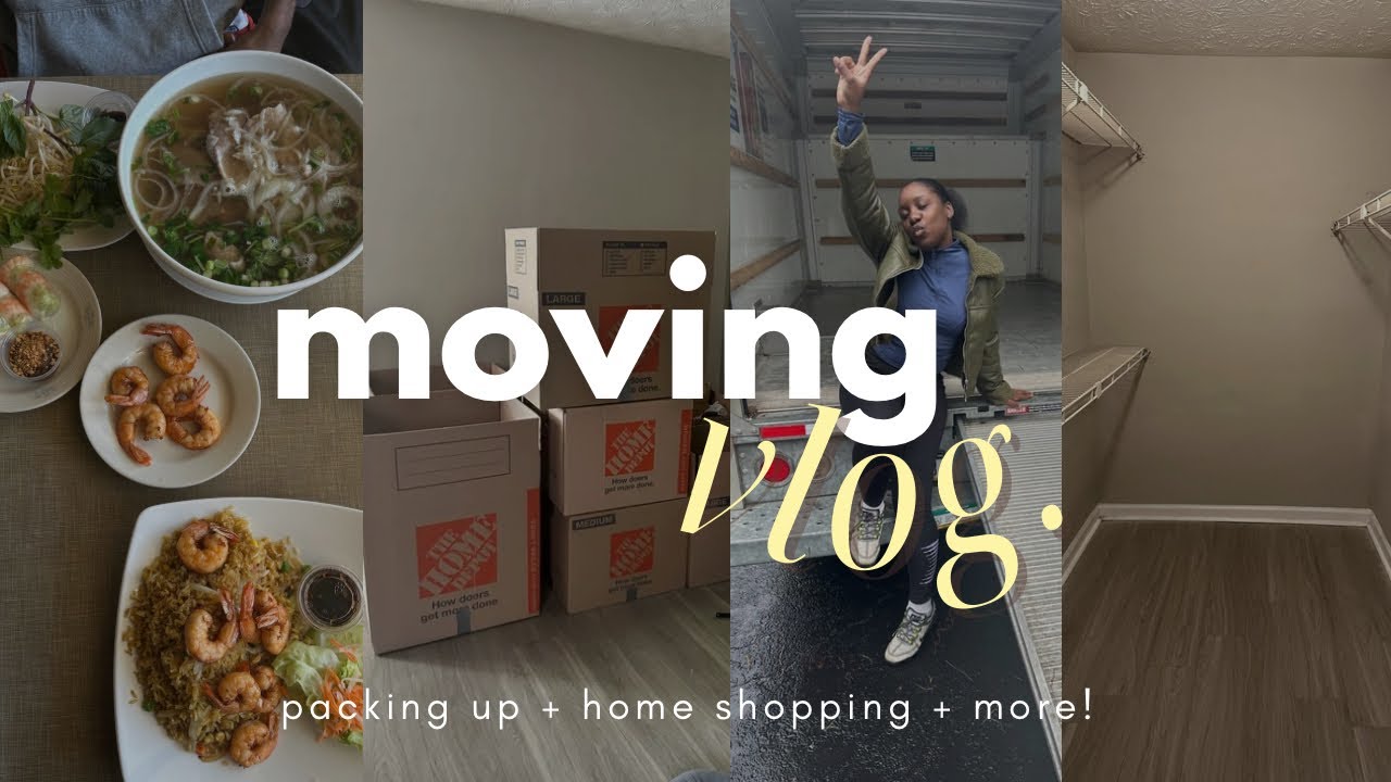 moving vlog | packing up + home essentials shopping + lunch dates & more!