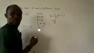 Sum of the Arithmetic Series By: Math Koquoi