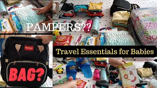 WHAT TO PACK FOR BABIES?? | Travel Essentials| Traveling with babies in flight tips