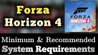 Forza Horizon 4 System Requirements | Forza Horizon 4 Requirements Minimum & Recommended