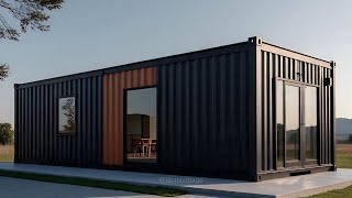 2 Bedroom Container House Design with Floor Plan | Cozy Tiny House Design