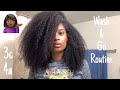 WASH & GO on long NATURAL hair (3c 4a) | Mikaela’s Space