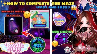 *SUPER QUICK* HOW TO COMPLETE THE NEW MAZE IN THE ROYALE HIGH UPDATE! 'WHIMSY WITCH SLEEVES?'
