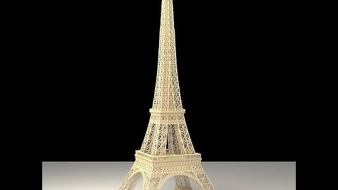 #technologeplus    🔴  Resin 3D Printed  Eiffel Tower  Timelapse