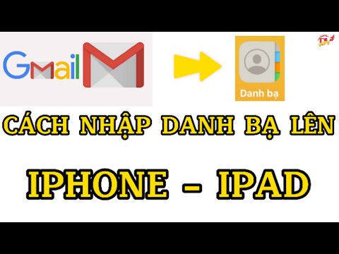 Video Cách nhập danh bạ từ gmail lên điện thoại IPhone ipad... - youtube