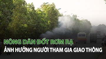 Nông Dân đốt rơm rạ ảnh hưởng người tham gia Giao Thông| VTC14
