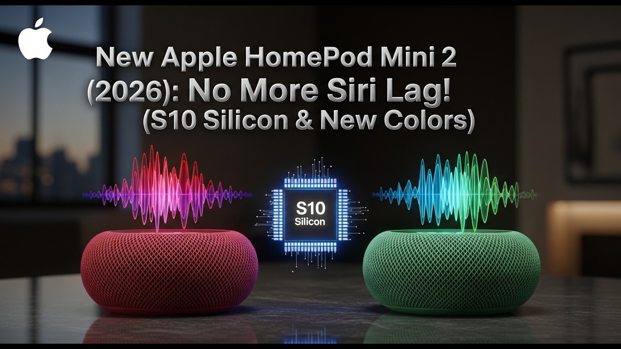 New Apple HomePod Mini 2 (2026): No More Siri Lag! 🚀 (S10 Silicon & New Colors)