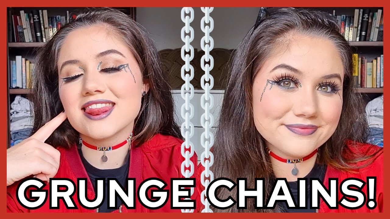 EYELINER CHAINS! Easy Halloween Makeup Tutorial! ⛓️ - YouTube