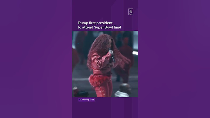 Trump first president to attend Super Bowl final