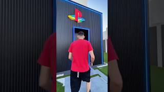 Qual é a sua: casa PlayStation de papel ou REAL 🎮 #playstation #ps5 #casa