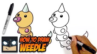 how to draw pokemon weedle step by step tutorial