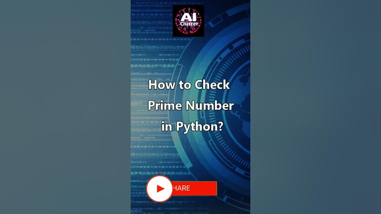 How to Check Prime Number in Python? Python Program Demo - YouTube
